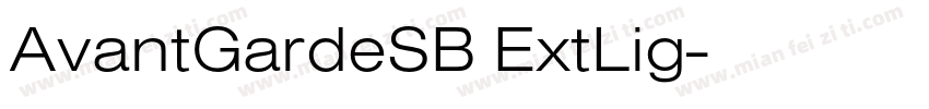 AvantGardeSB ExtLig字体转换